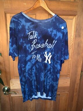 NWT Men’s Majestic Threads NY Yankees Tee Sz L, Blue.
